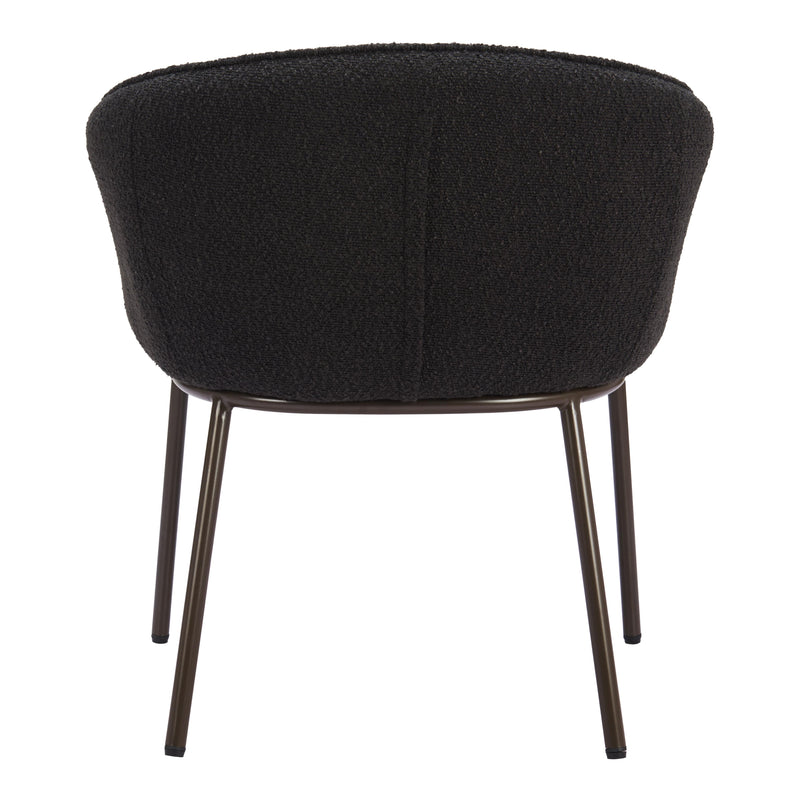  Zuo Essen 110102 Dining Chair - Black & Bronze IMAGE 4