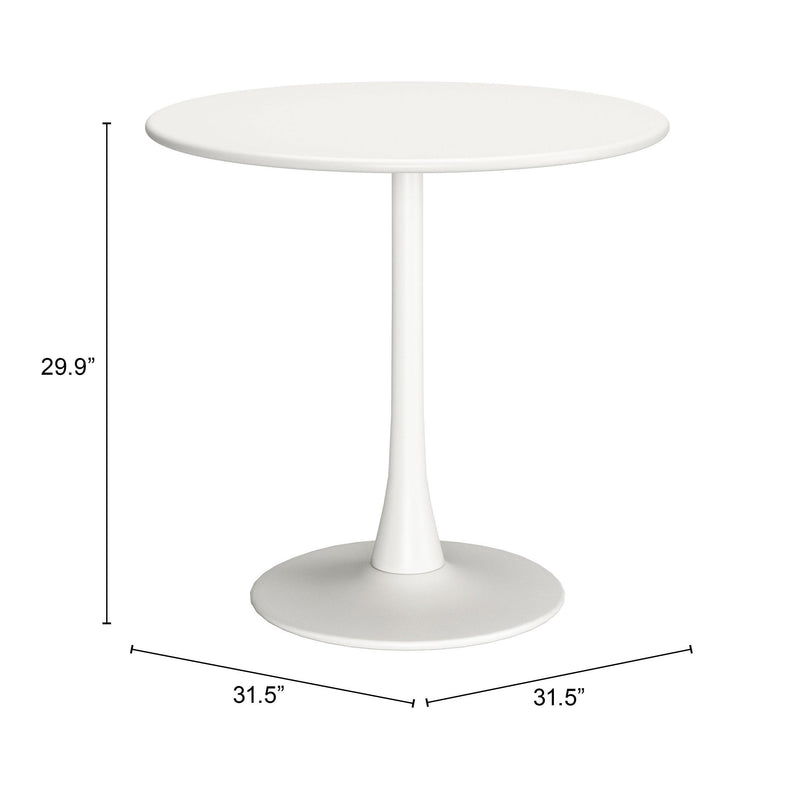  Zuo Soleil 704038 Dining Table - White IMAGE 10