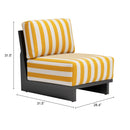  Zuo Shoreline 704042 Accent Chair - Yellow IMAGE 11