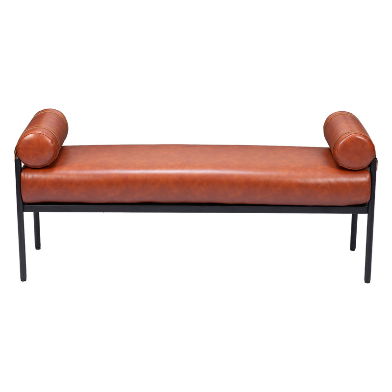  Zuo Barrow 110179 Bench - Brown IMAGE 3