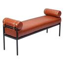  Zuo Barrow 110179 Bench - Brown IMAGE 4