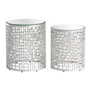  Zuo Reden 110153 Side Table Set - Silver IMAGE 1