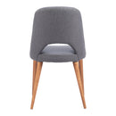  Zuo Leith 110122 Dining Chair - Grey IMAGE 4
