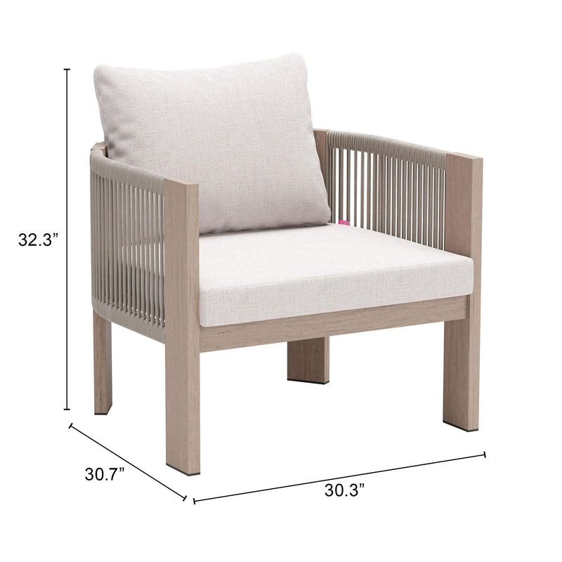  Zuo Rebel 704022 Accent Chair - Beige IMAGE 12