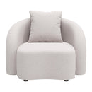  Zuo Sunny Isles 704017 Accent Chair - Beige IMAGE 3