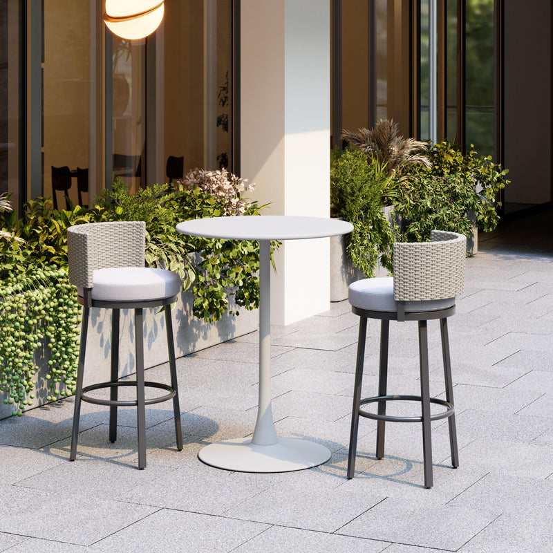  Zuo Soleil 704035 Bar Table - White IMAGE 6