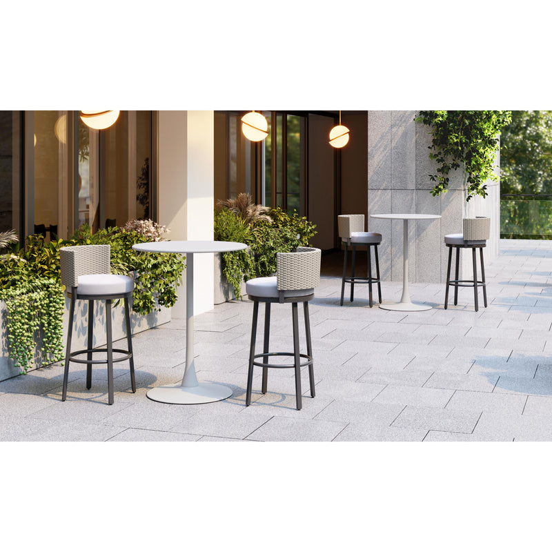  Zuo Soleil 704035 Bar Table - White IMAGE 7
