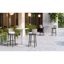  Zuo Midnight Wave 704027 Barstool - White IMAGE 12