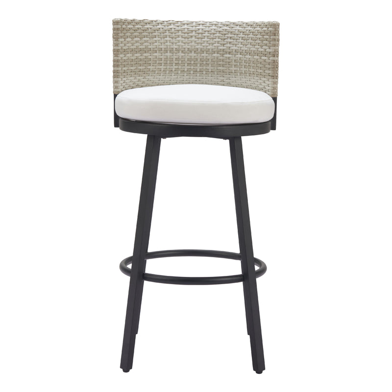 Zuo Midnight Wave 704027 Barstool - White IMAGE 3