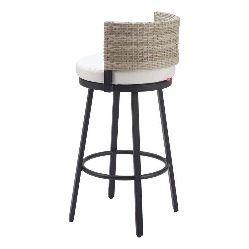  Zuo Midnight Wave 704027 Barstool - White IMAGE 5