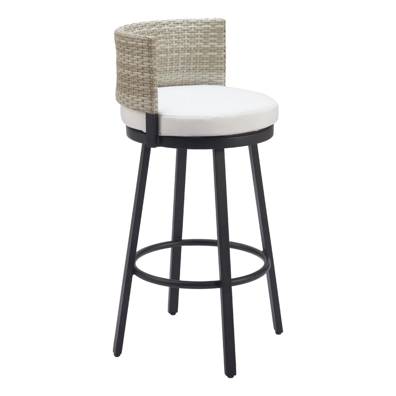  Zuo Midnight Wave 704027 Barstool - White IMAGE 6