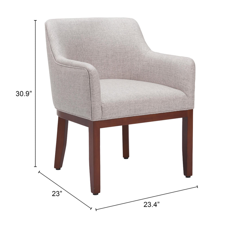  Zuo Berbera 109977 Dining Chair - Grey IMAGE 10