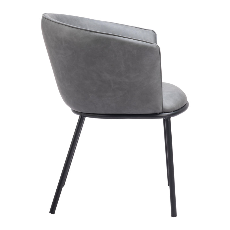  Zuo Garston 110175 Dining Chair - Grey IMAGE 2