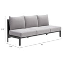  Zuo Horizon 704047 Sofa - Grey IMAGE 13