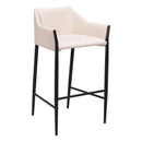  Zuo Andover 110170 Barstool - Beige IMAGE 1