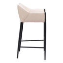  Zuo Andover 110170 Barstool - Beige IMAGE 2