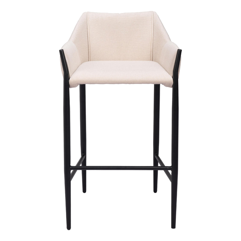  Zuo Andover 110170 Barstool - Beige IMAGE 3