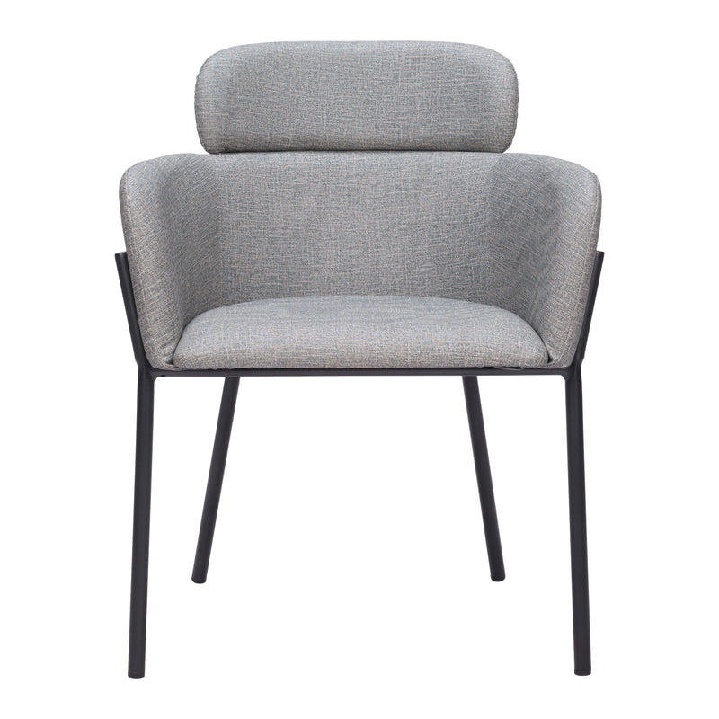  Zuo Bremor 110171 Dining Chair - Slate Grey IMAGE 3