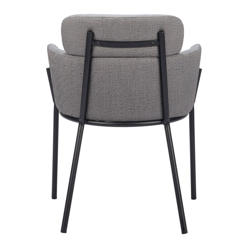  Zuo Bremor 110171 Dining Chair - Slate Grey IMAGE 4