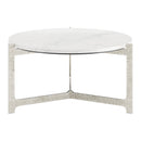  Zuo Barmas 110255 Coffee Table - White & Silver IMAGE 3