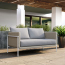 Zuo Frais 704016 Loveseat - Grey IMAGE 9