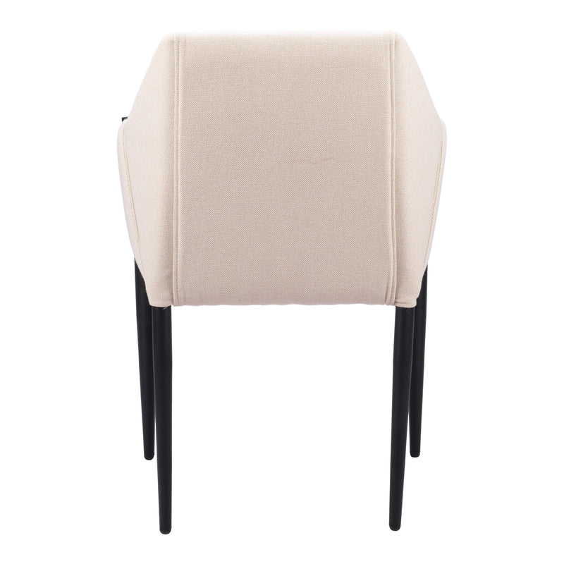 Zuo Andover 110168 Dining Chair - Beige IMAGE 4