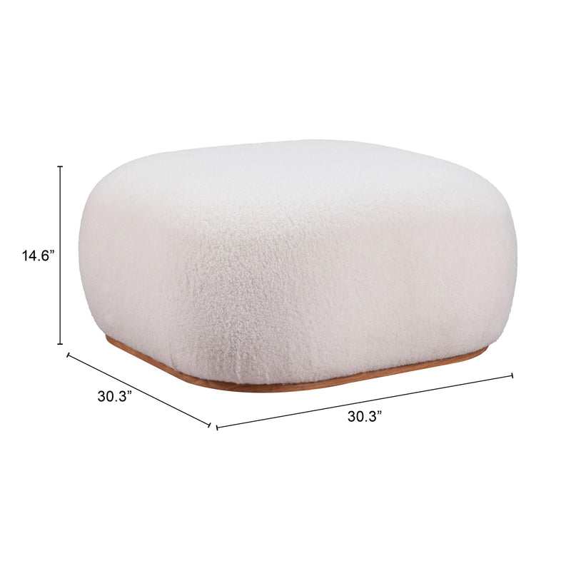  Zuo Azua 110084 Ottoman - Cream IMAGE 7