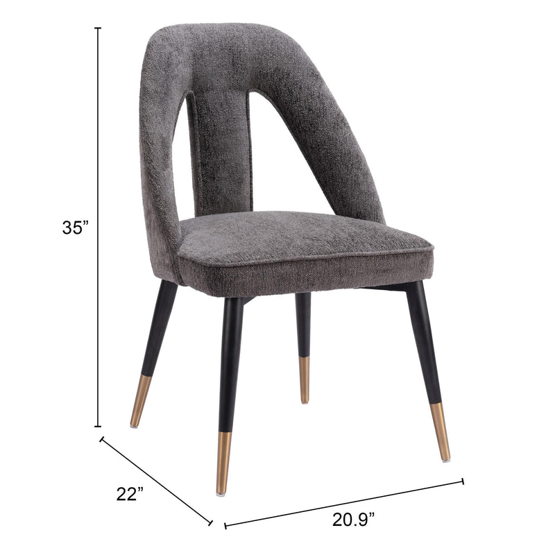  Zuo Artus 110003 Dining Chair - Grey IMAGE 11