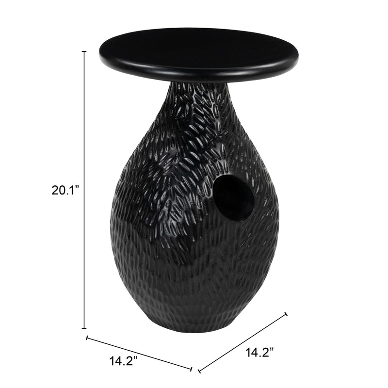  Zuo Piho 110244 Side Table - Black IMAGE 10