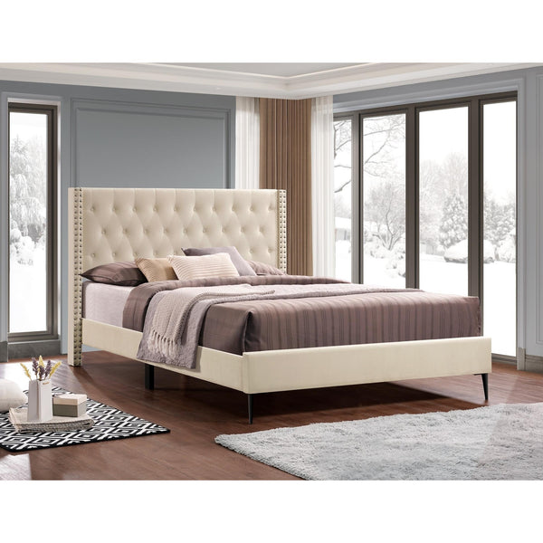 IFDC King Upholstered Platform Bed IF 5592 - 78 IMAGE 1