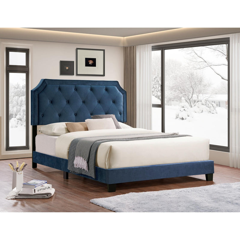 IFDC King Upholstered Platform Bed IF 5611 - 78 IMAGE 1