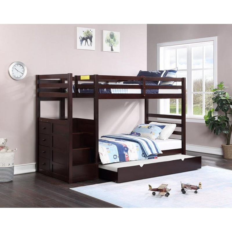 IFDC B-1890 Twin/Twin Bunk Bed IMAGE 1