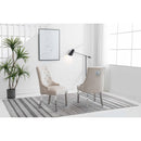  IFDC C-1253 Dining Chair - Creme Velvet IMAGE 1
