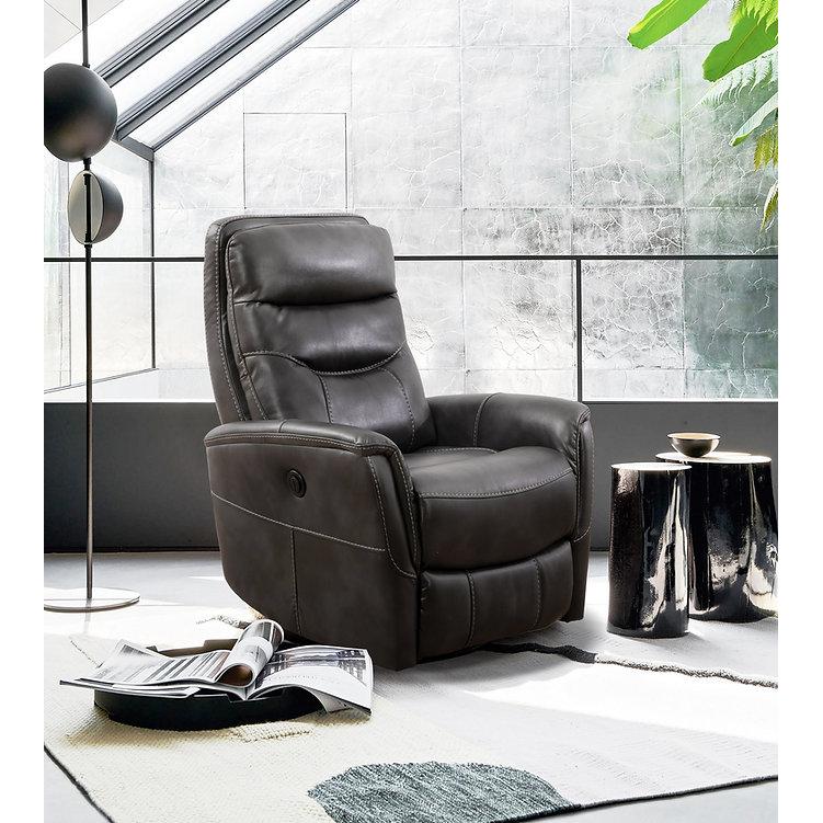 IFDC Power Swivel Glider Rocker Polyurethane Recliner with Wall Recline IF-6302 IMAGE 4