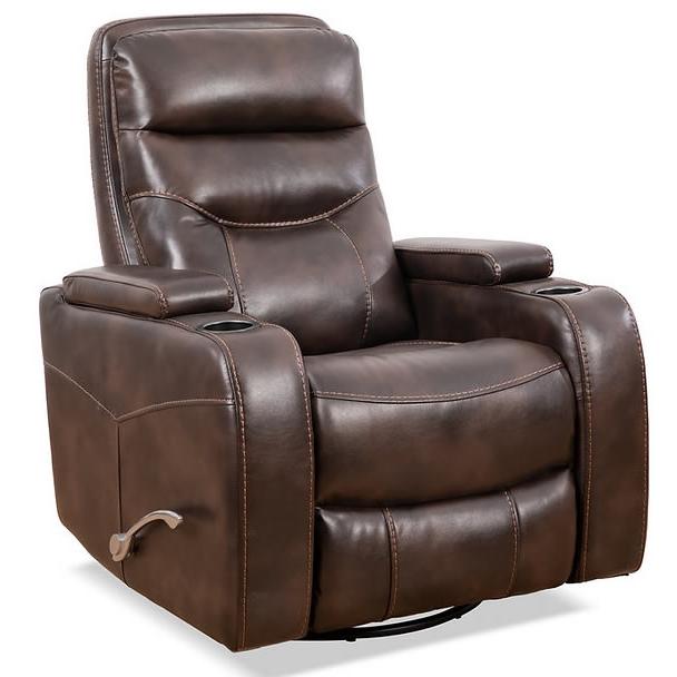 IFDC Swivel Glider Rocker Polyurethane Recliner with Wall Recline IF-6311 IMAGE 1