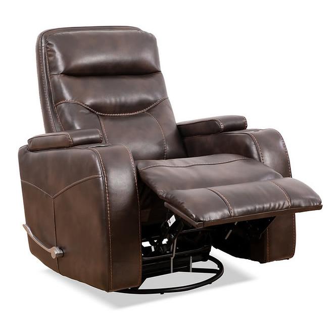 IFDC Swivel Glider Rocker Polyurethane Recliner with Wall Recline IF-6311 IMAGE 2