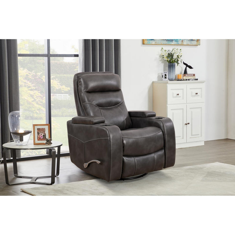 IFDC Swivel Glider Rocker Polyurethane Recliner with Wall Recline IF-6312 IMAGE 10