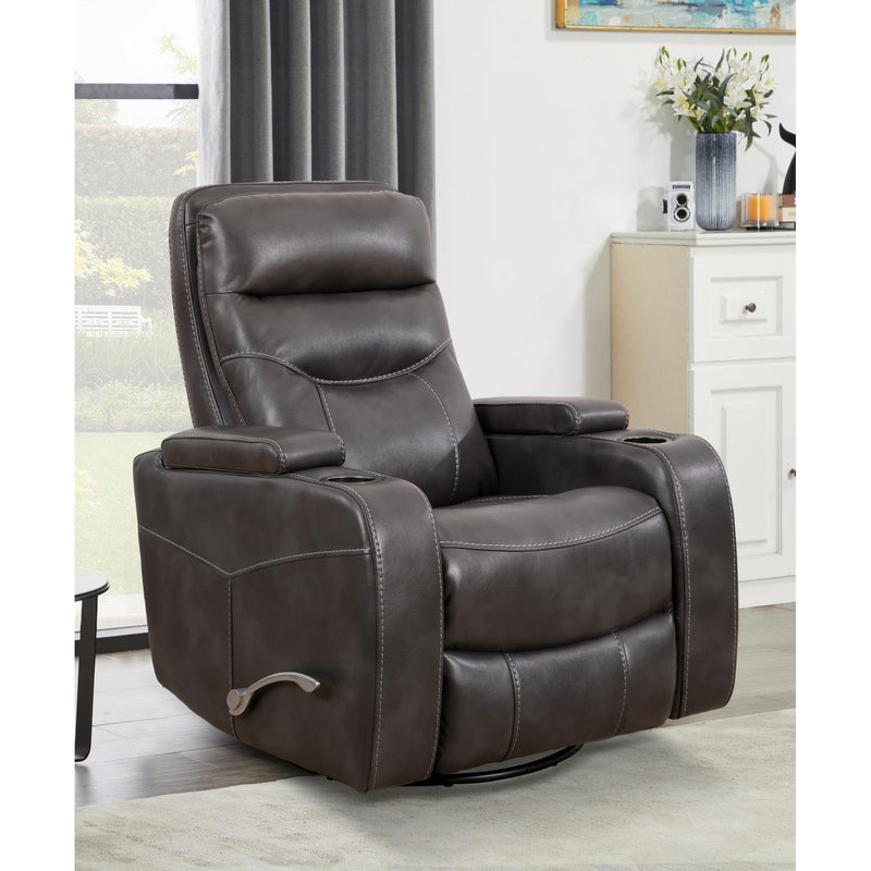 IFDC Swivel Glider Rocker Polyurethane Recliner with Wall Recline IF-6312 IMAGE 9