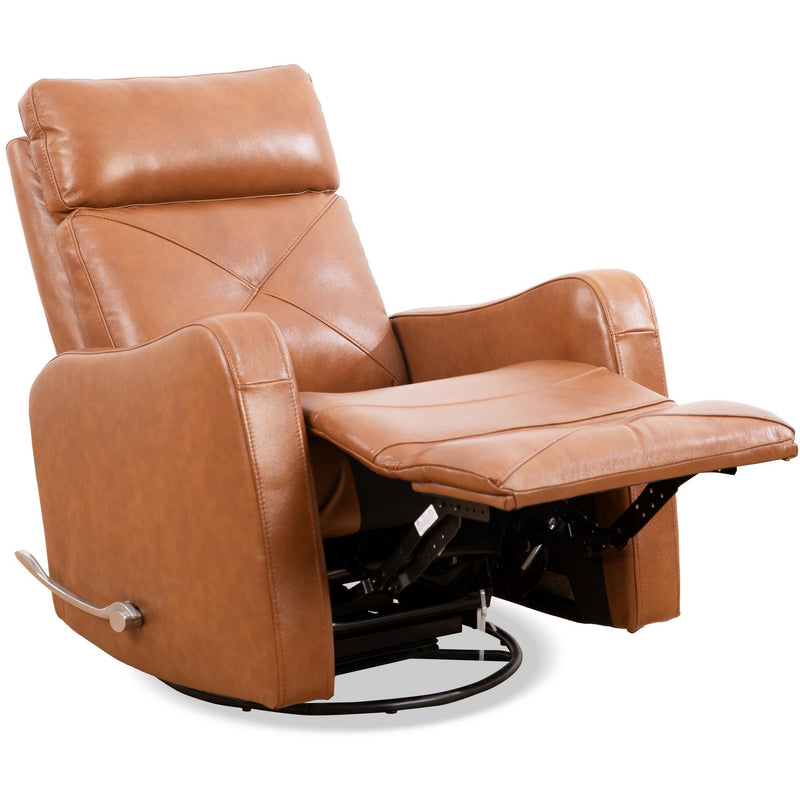 IFDC Swivel Glider Rocker Leather Match Recliner with Wall Recline IF-6331 IMAGE 2