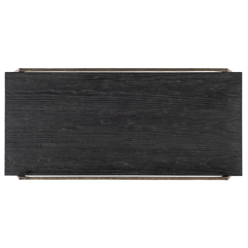 Hooker Furniture 6033-80210-99 Chapman Shou Sugi Ban Rectangle Cocktail Table IMAGE 2