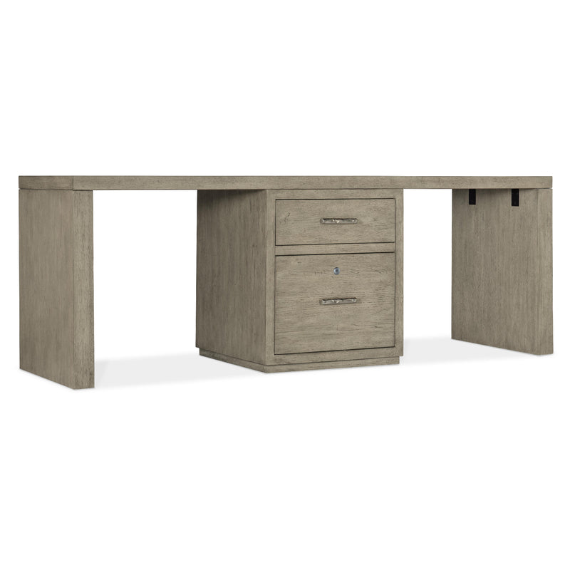 Hooker Furniture 6150-10914-85 Linville Falls 84" Desk with One Centered File IMAGE 1