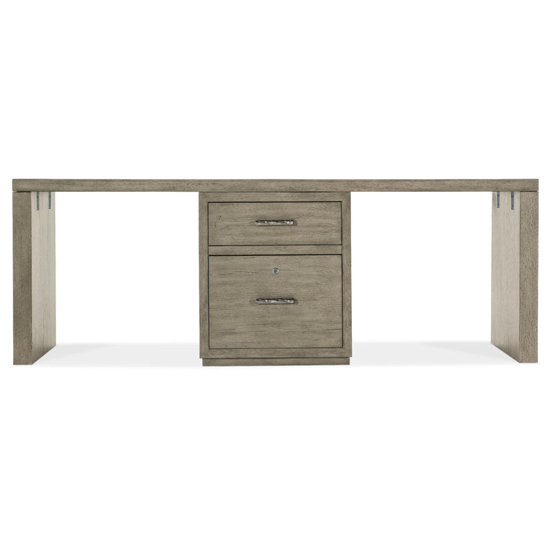 Hooker Furniture 6150-10914-85 Linville Falls 84" Desk with One Centered File IMAGE 3