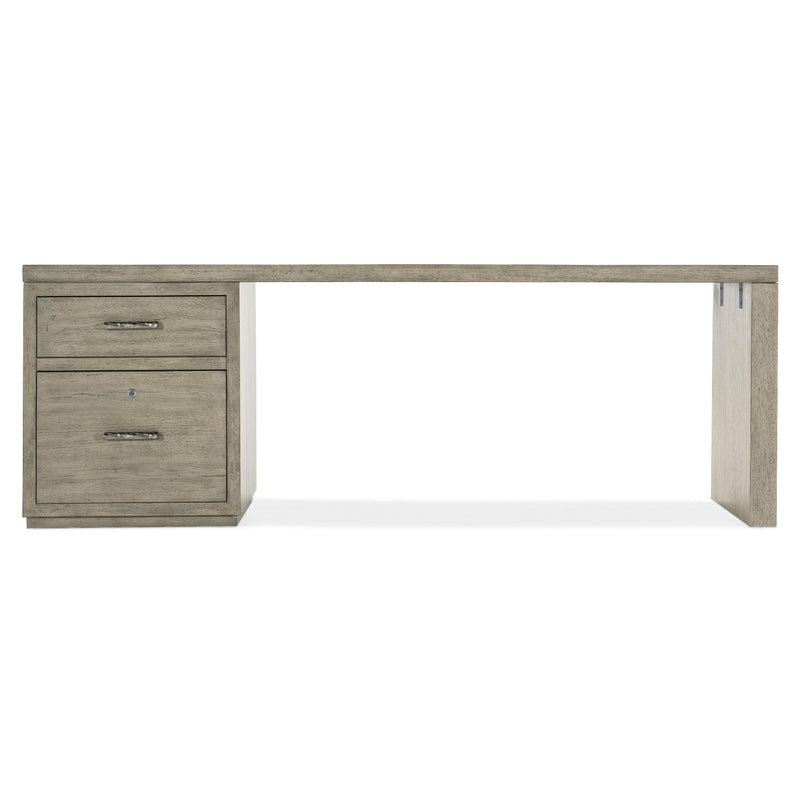 Hooker Furniture 6150-10915-85 Linville Falls 84" Desk with One File IMAGE 3