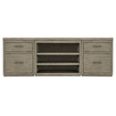  Hooker Furniture 6150-10918-85 Linville Falls 84" Credenza with Two Files and Open Desk Cabinet IMAGE 3