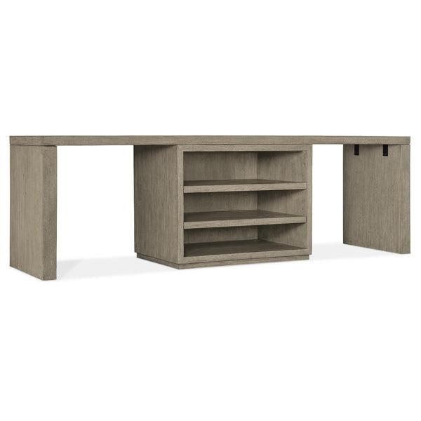 Hooker Furniture 6150-10925-85 Linville Falls 96" Desk with Centered Open Desk Cabinet IMAGE 1