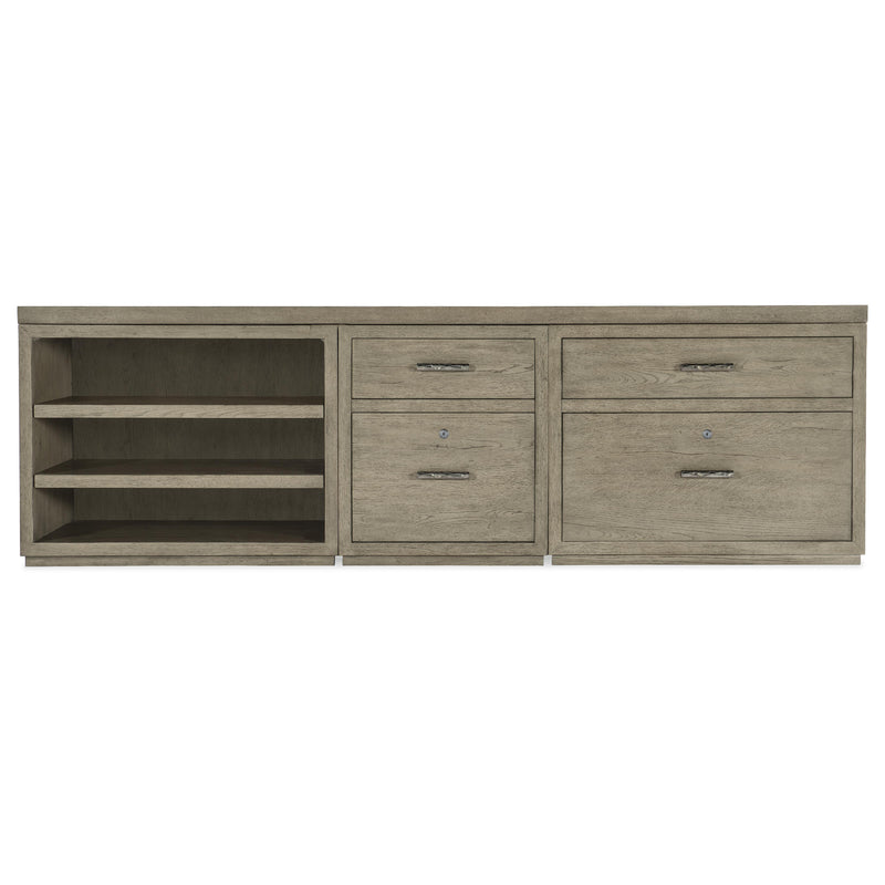 Hooker Furniture 6150-10929-85 Linville Falls 96" Credenza with File, Lateral File and Open Desk Cabinet IMAGE 3