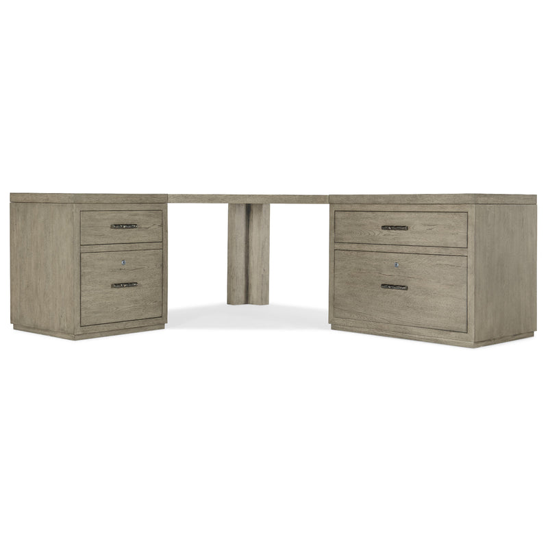 Hooker Furniture 6150-10935-85 Linville Falls Corner Desk with File and Lateral File IMAGE 3