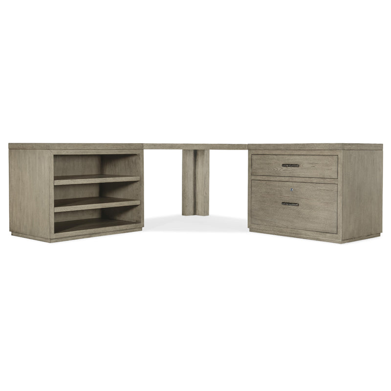 Hooker Furniture 6150-10936-85 Linville Falls Corner Desk with Lateral File and Open Desk Cabinet IMAGE 3