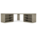  Hooker Furniture 6150-10937-85 Linville Falls Corner Desk with Two Open Desk Cabinets IMAGE 3