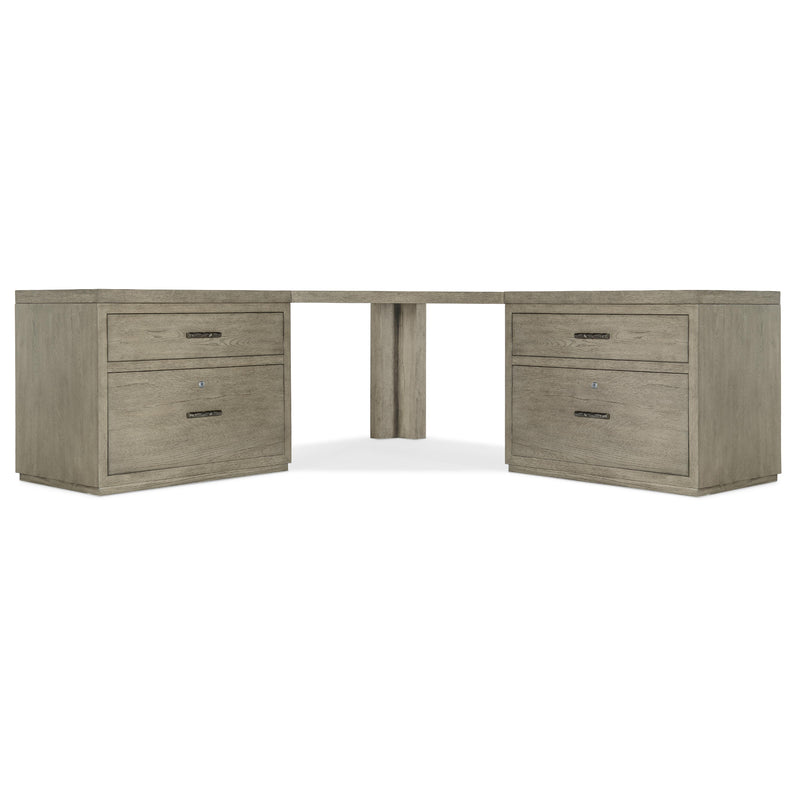 Hooker Furniture 6150-10938-85 Linville Falls Corner Desk with Two Lateral Files IMAGE 3